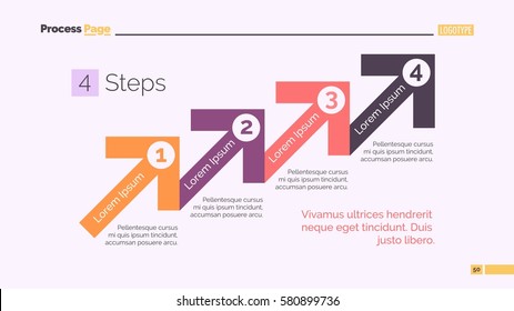 Four Step Process Chart Slide Stock Vector (Royalty Free) 580899736