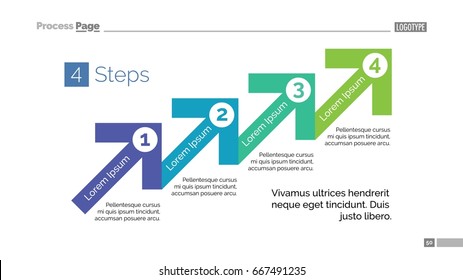 Four Step Process Chart Slide