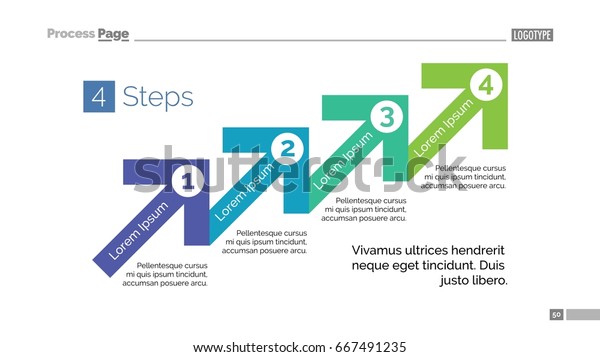 Four Step Process Chart Slide Stock Vector Royalty Free 667491235 3153