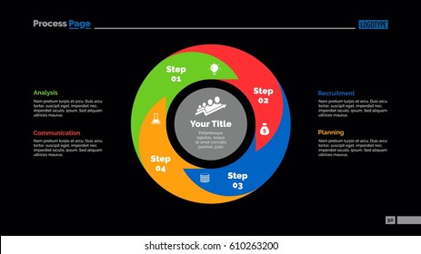 Four Steps Cycle Slide Template