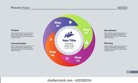 Four Steps Cycle Slide Template Stock Vector (Royalty Free) 632328314 ...