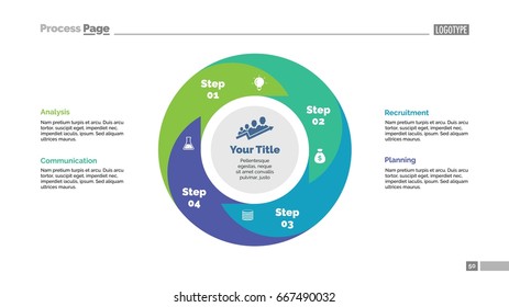 Four Steps Cycle Slide Template Stock Vector (Royalty Free) 667490032