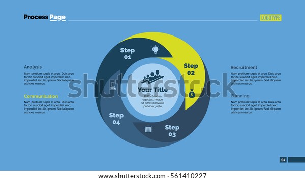 Four Steps Cycle Slide Template Stock Vector (Royalty Free) 561410227 ...