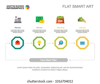 Four Steps Financial Cycle Slide Template