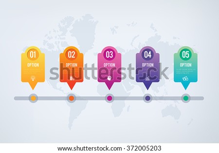 Four steps infographics - can illustrate a strategy, workflow or team work.