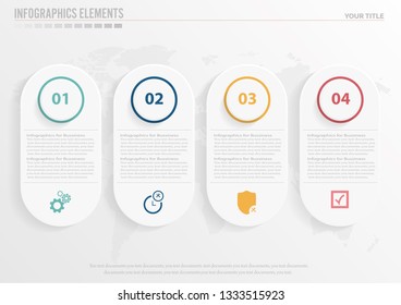 Four steps infographics report, template, chart.Vector Infographic label design with icons and 4 options or steps.