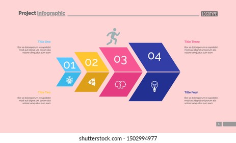 Four Steps Process Chart Slide Template Stock Vector Vrogue Co