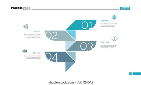 Four Steps Process Slide Template