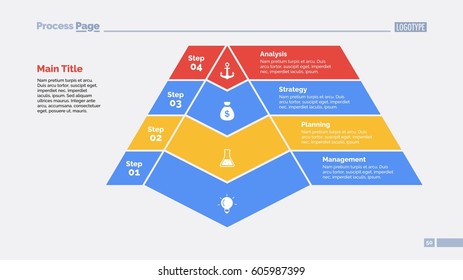 Four Steps Pyramid Slide Template