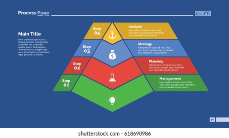 Four Steps Pyramid Slide Template