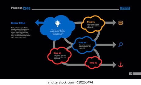 Four Steps Scheme Slide Template