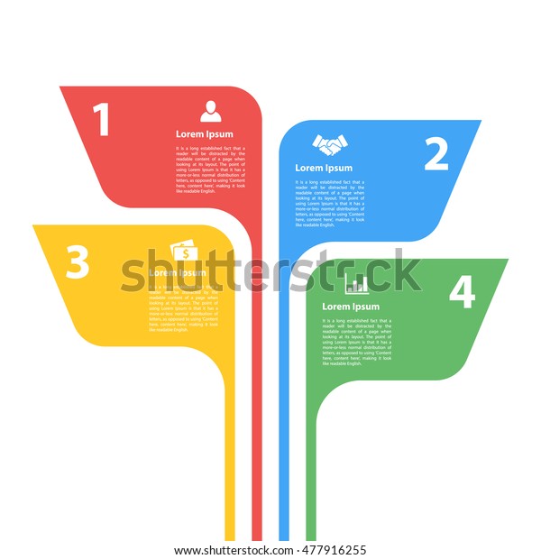 Four Steps Sequence Infographic Layout Concept Stock Vector Royalty Free 477916255 9423