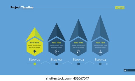 Four Steps Slide Template