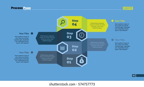 Four Steps Strategy Slide Template