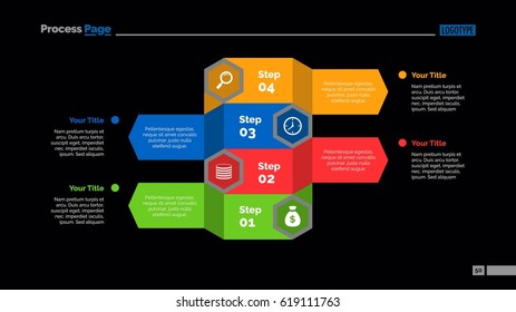 Four Steps Strategy Slide Template Stock Vector (Royalty Free ...