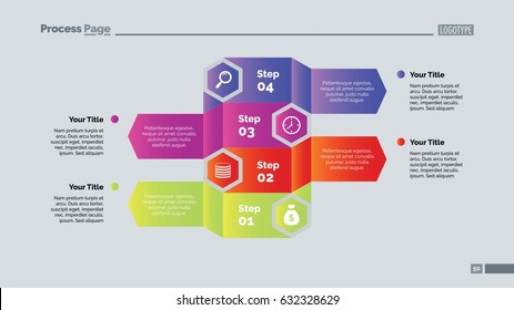 Four Steps Strategy Slide Template Stock Vector (Royalty Free ...