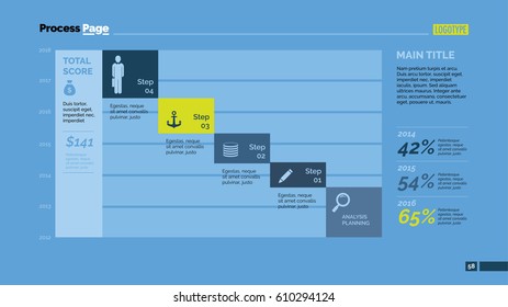 Four Steps Timeline Slide Template