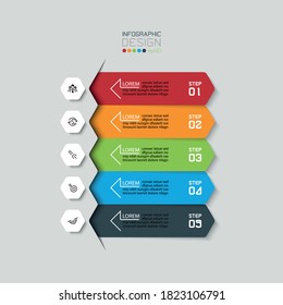Four steps vector design use with presentation of business, education and work process, infographic design.