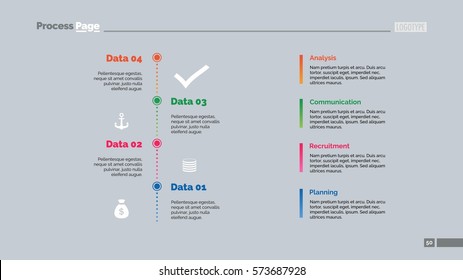 Four Steps Workflow Slide Template