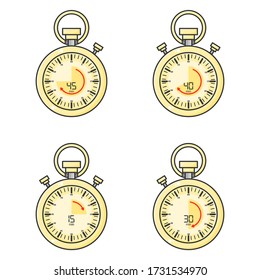 four stopwatch design style four