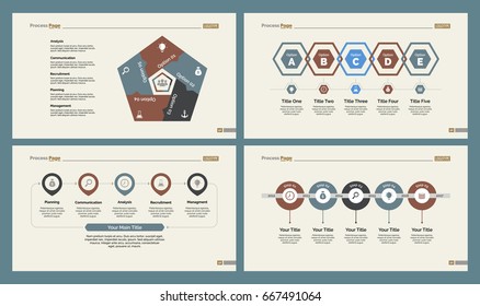 Four Strategy Slide Templates Set