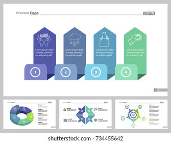 Four Strategy Slide Templates Set
