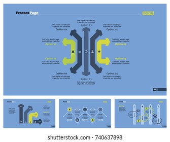Four Strategy Slide Templates Set