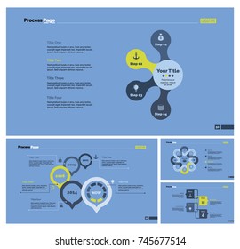 Four Strategy Slide Templates Set
