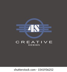 Four stripe logo creative design modern