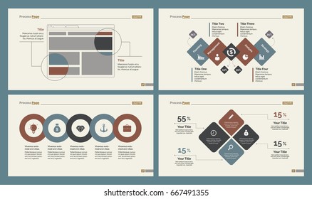 Four Teamwork Slide Templates Set