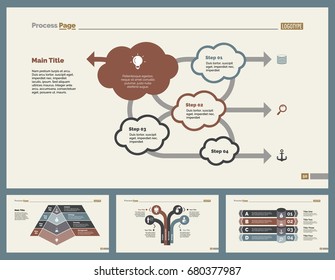 Four Teamwork Slide Templates Set
