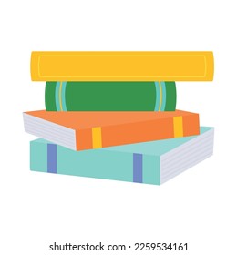 Vier-Text-Bücher-Horizontal-Symbol