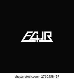 Four text typographic logo design.