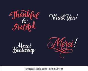 Four Thanks Inscriptions Collection