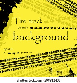 Four tire tracks