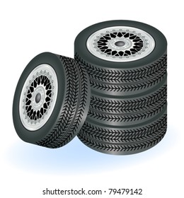 Four tires