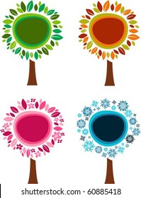 Four trees - four seasons