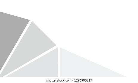 four triangle in white tone