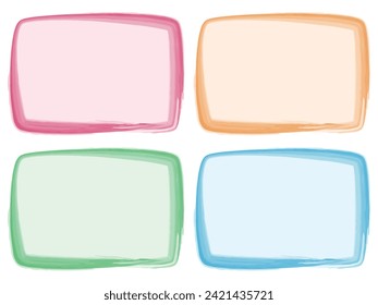 Four types of brush touch frames that can be used for POP