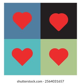 Four unique heart icon styles blend creativity and emotion. Featuring minimalist, abstract, gradient, and hand-drawn designs, these versatile icons are perfect for logos, UI UX, Valentine’s themes, 
