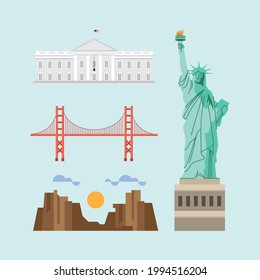monumentos de la colección de cuatro estados unidos