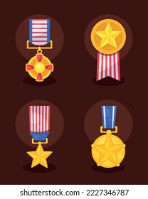four usa veterans set medals