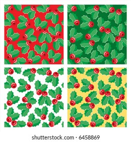 Four variants seamless pattern (vector)
