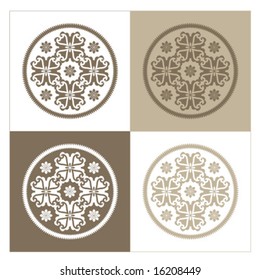 Four varied background designs