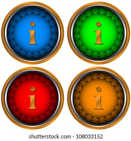 Four various web icons on a white background