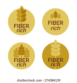 Four vector Fiber rich labels