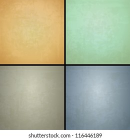 four vintage backgrounds