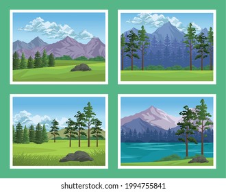 four wanderlust landscapes beautiful scenes