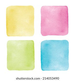 four watercolor backgrounds