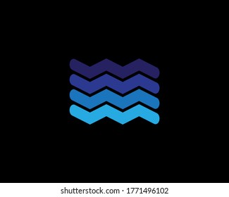 Cuatro olas. Bastante agradable tomar como mascota de la empresa, corporativa o financiera. 